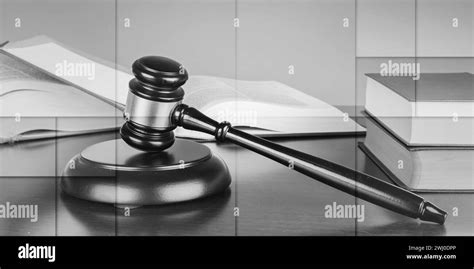 Gavel books Black and White Stock Photos & Images - Alamy