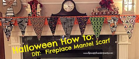 Halloween How To: DIY Fireplace Mantel Scarf