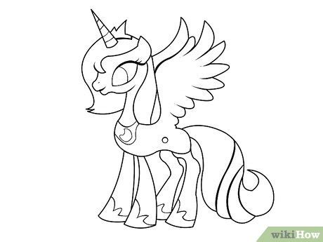 How to Draw an Alicorn Princess from My Little Pony: 8 Steps