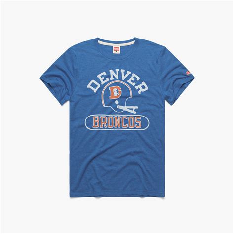 Denver Broncos Throwback Helmet | Retro Denver Broncos T-Shirt – HOMAGE