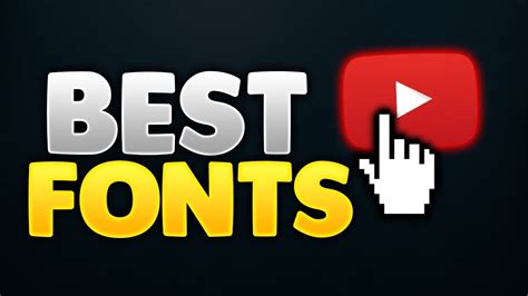 Best Fonts Used For Thumbnails By Youtubers - YouTube