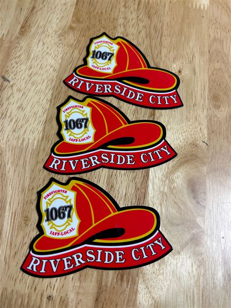 Riverside City Fire Department Helmet Decals RCFD Helmet Decals ...