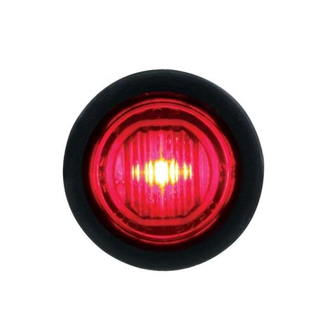 1 SMD LED Mini Clearance/Marker Light with Rubber Grommet - Red LED / Lens | Clearance Marker Lights