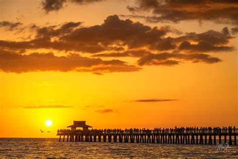 Sunset over Naples Pier | Naples, Florida | Mickey Shannon Photography