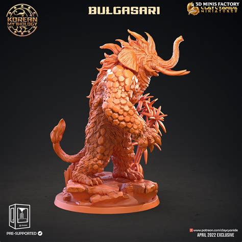 Bulgasari from Clay Cyanide Miniatures | Korean Mythology