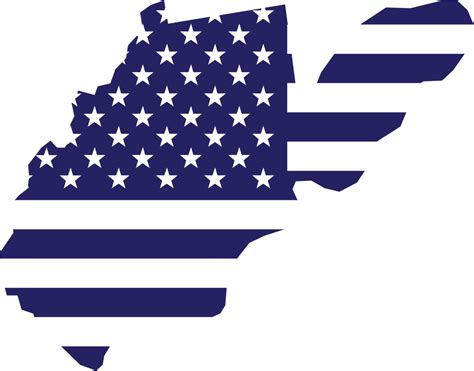 outline drawing of west virginia state map on usa flag. 17296323 PNG