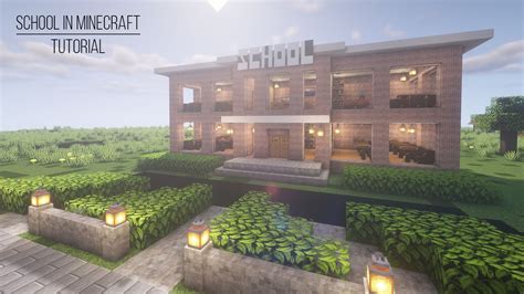 How to make a School in Minecraft - YouTube