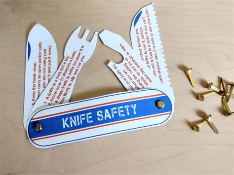 Knife Safety Pocket Knife Printable – Ultimate Scouts