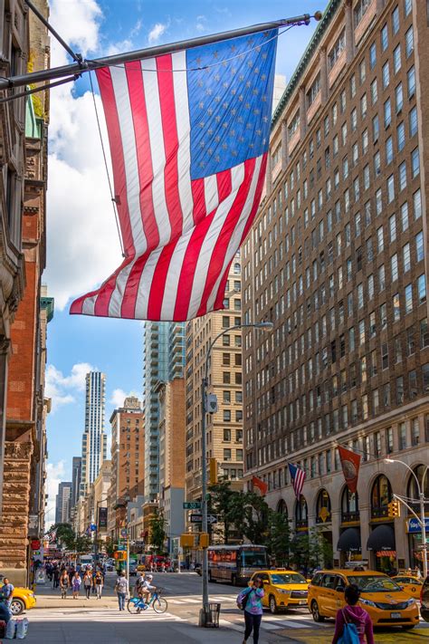 USA Flag In New York Free Stock Photo - Public Domain Pictures