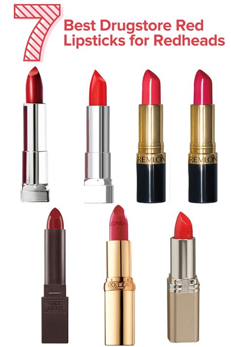 7 Best Drugstore Red Lipsticks for Redheads | Best drugstore red lipstick, Maybelline red ...