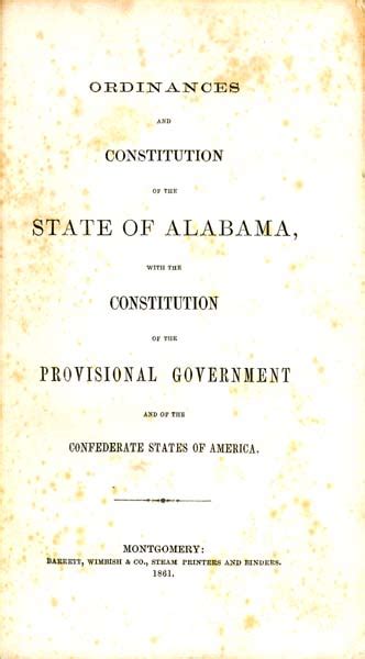 Ordinances and constitution of the state of Alabama: with the constitution of the provisional ...