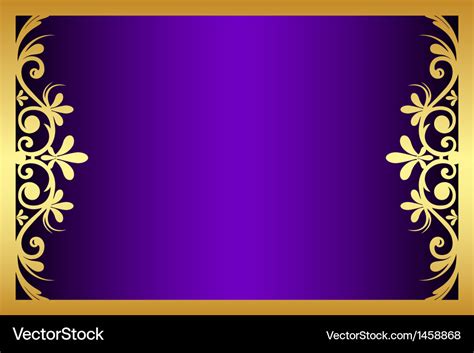 Purple And Gold Background Design