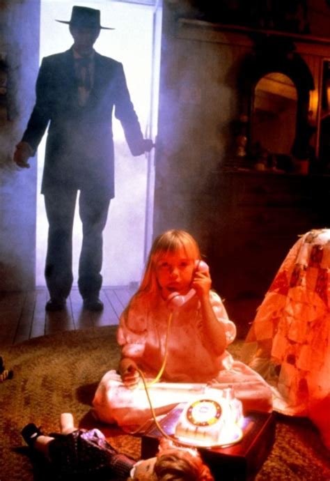 Carol Ann stalked by the diabolical Reverend Kane in Poltergeist II ...