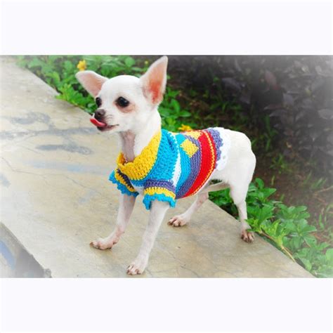 Teacup Dog Clothes Houndstooth Spring Colorful Pet Clothing