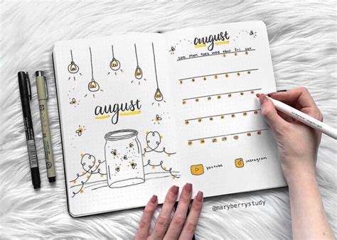 August Bullet Journal Inspiration: 30 Themes Worth Trying | LittleCoffeeFox