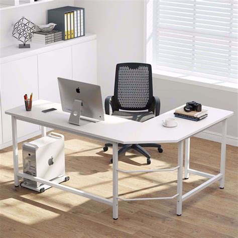 Tribesigns Modern L-Shaped Desk Corner Computer Desk PC Laptop Study ...