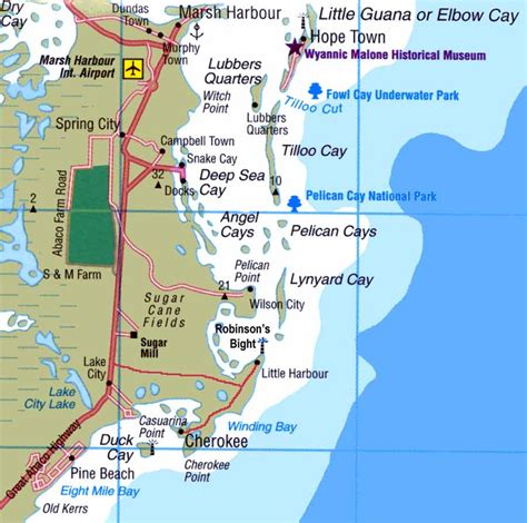 Abaco Info - Maps and more about Casuarina Point & Abaco