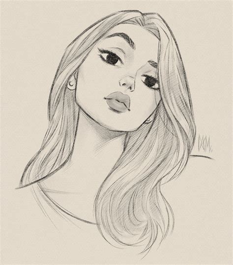 ArtStation - Head Tilt, Cameron Mark | Arte del bosquejo, Rostros de ...