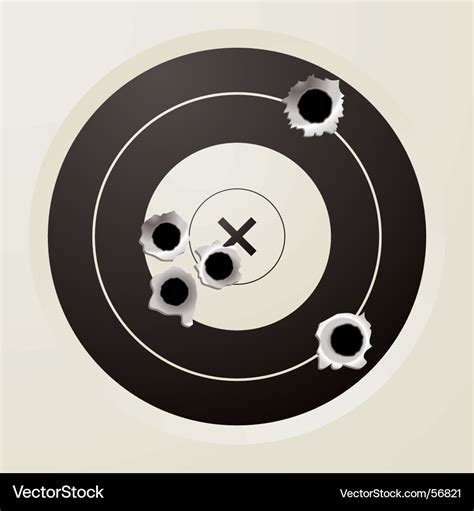 Target bullet Royalty Free Vector Image - VectorStock