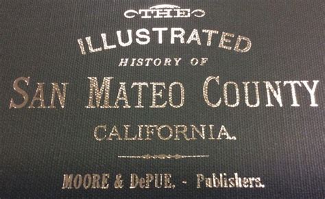 Beautiful Rare ILLUSTRATED HISTORY SAN MATEO COUNTY California CA First ...