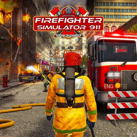 Firefighter Simulator 911 : Car Fire Truck Driver