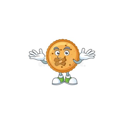 Mascot Cartoon Character Design of Peanut Butter Cookies Making a ...