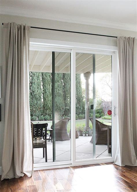 Patio door coverings, Sliding glass door curtains, Sliding glass door ...