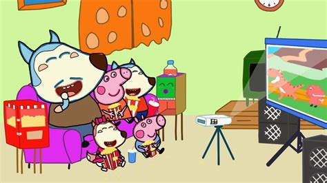 Peppa pig and Wolfoo watching Home theater together - Peppa pig fanmade ...