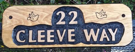 Street Address Carved wood signs name plaques custom sign gift address sign door number logo ...