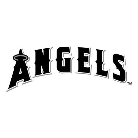 Anaheim Angels Logo Black and White – Brands Logos