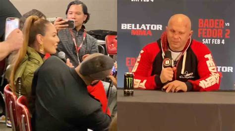 Cris Cyborg Pays Respect to Fedor Emelianenko at Bellator 290 Press ...