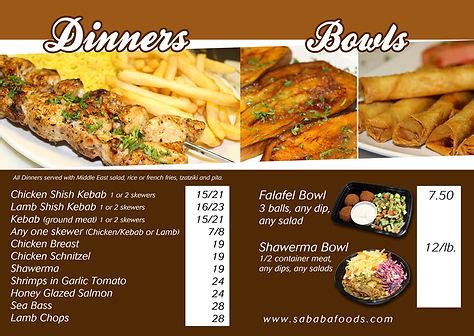 MENU | sababafoods