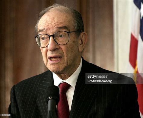 Federal Reserve Board Chairman Alan Greenspan, makes opening remarks... News Photo - Getty Images