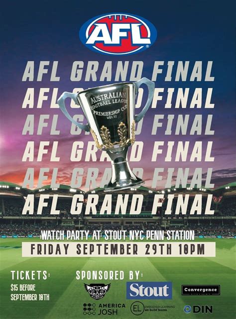 AFL Grand Final 2023 in New York - America Josh