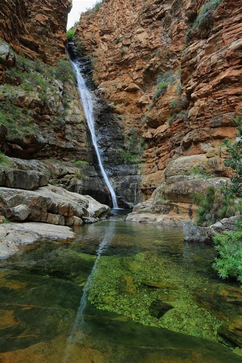 Waterfall in Meiringspoort Pass Stock Image - Image of african, stone ...