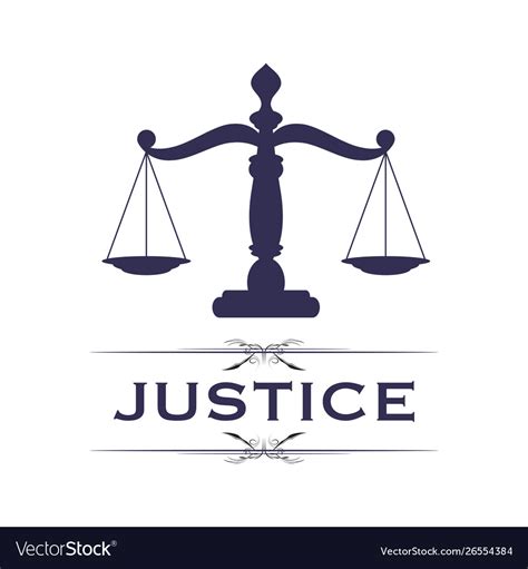 Scales justice symbol Royalty Free Vector Image