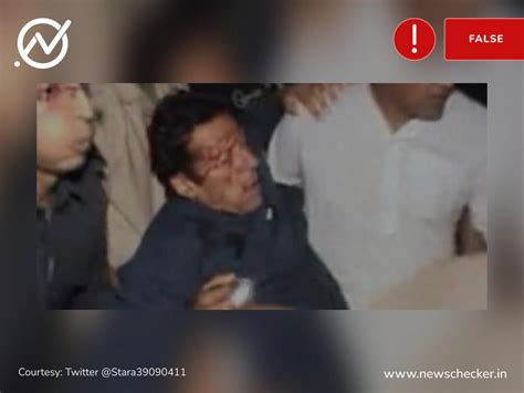 This Photo Is Not Related To The Recent Attack On Imran Khan