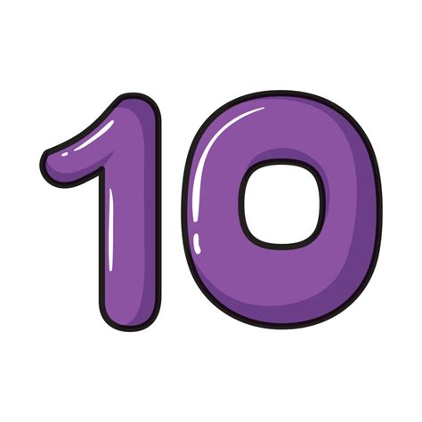 10 Ten Number png images transparent background free download. - Proofmart