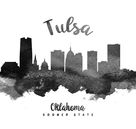 Tulsa Oklahoma Skyline 18 Painting by Aged Pixel - Fine Art America