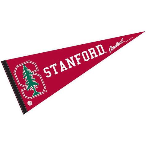 Stanford Cardinal Pennant measures 12x30 inches, is made of felt blends ...