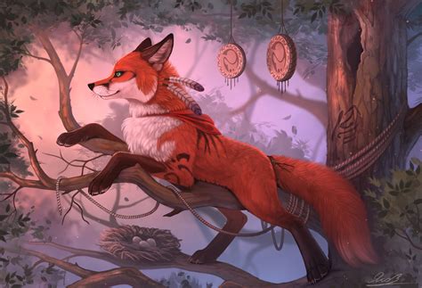 1024x768 resolution | red fox character wallpaper, furry, animals, fox, fantasy art HD wallpaper ...