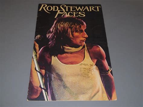 ROD STEWART FACES Atlantic Crossing 1975 Concert Program Tour book Ron ...