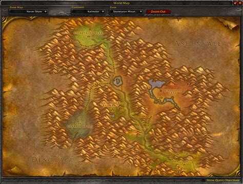 Stonetalon Mountains map wow screenshot - Gamingcfg.com