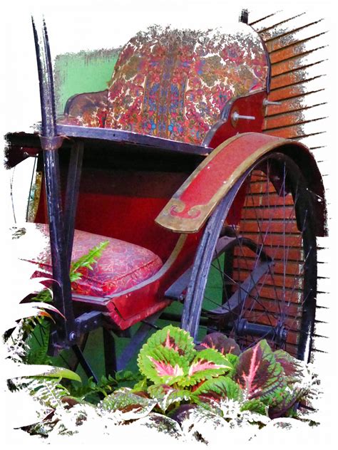 Antique Chinese Wagon Chair Free Stock Photo - Public Domain Pictures
