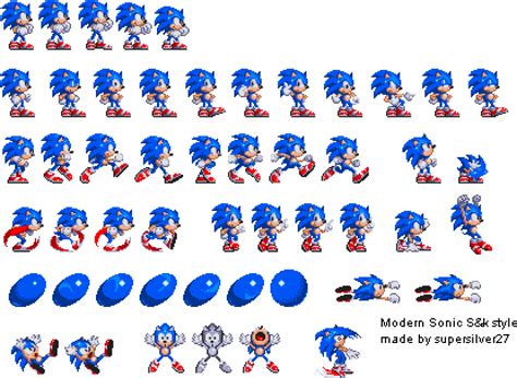 Sonic Sprite Sheet Transparent