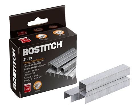 25/10 Heavy Duty Staples, 3/8" Leg Length, 3,000 Pack | Bostitch Office