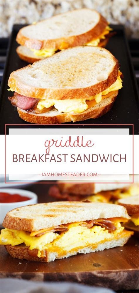 Griddle Breakfast Sandwich | Recipe | Breakfast, Delicious breakfast recipes, Sandwiches