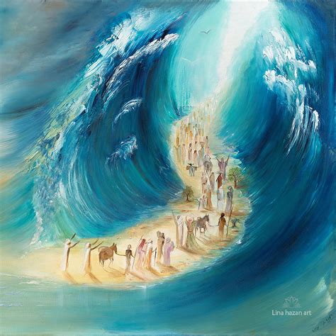 Crossing of the Red Sea Oil Painting Jewish Art Print - Etsy