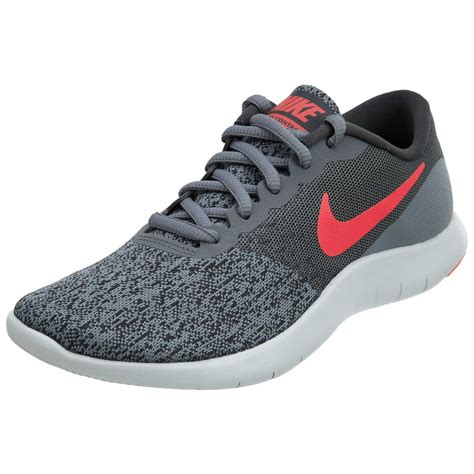 Nike - women's nike flex contact running shoe cool grey/ solar red ...