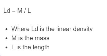 Linear mass density formula - SeetaDenholm